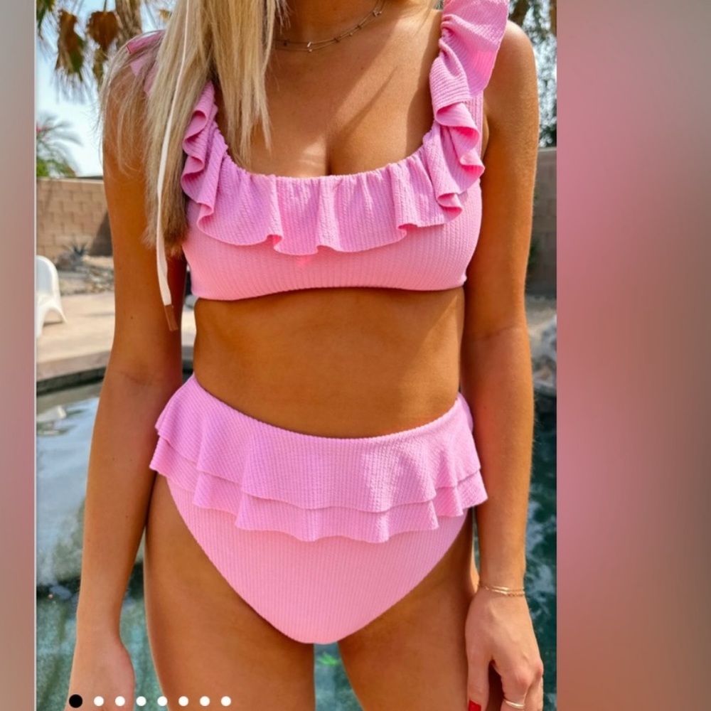 ISO Show Me Your MuMu Pink Ruffle Swimwear!!!!